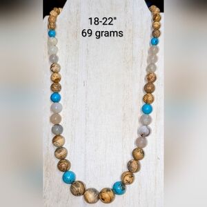 Fabulous Turquoise & Jasper Necklace